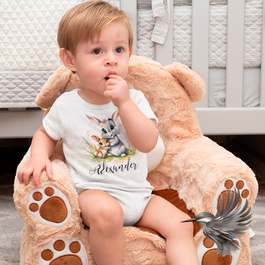 Bodystockings med Dyrebørn og Navn