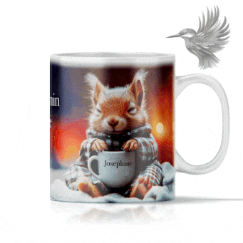 Personligt krus søvnigt egern