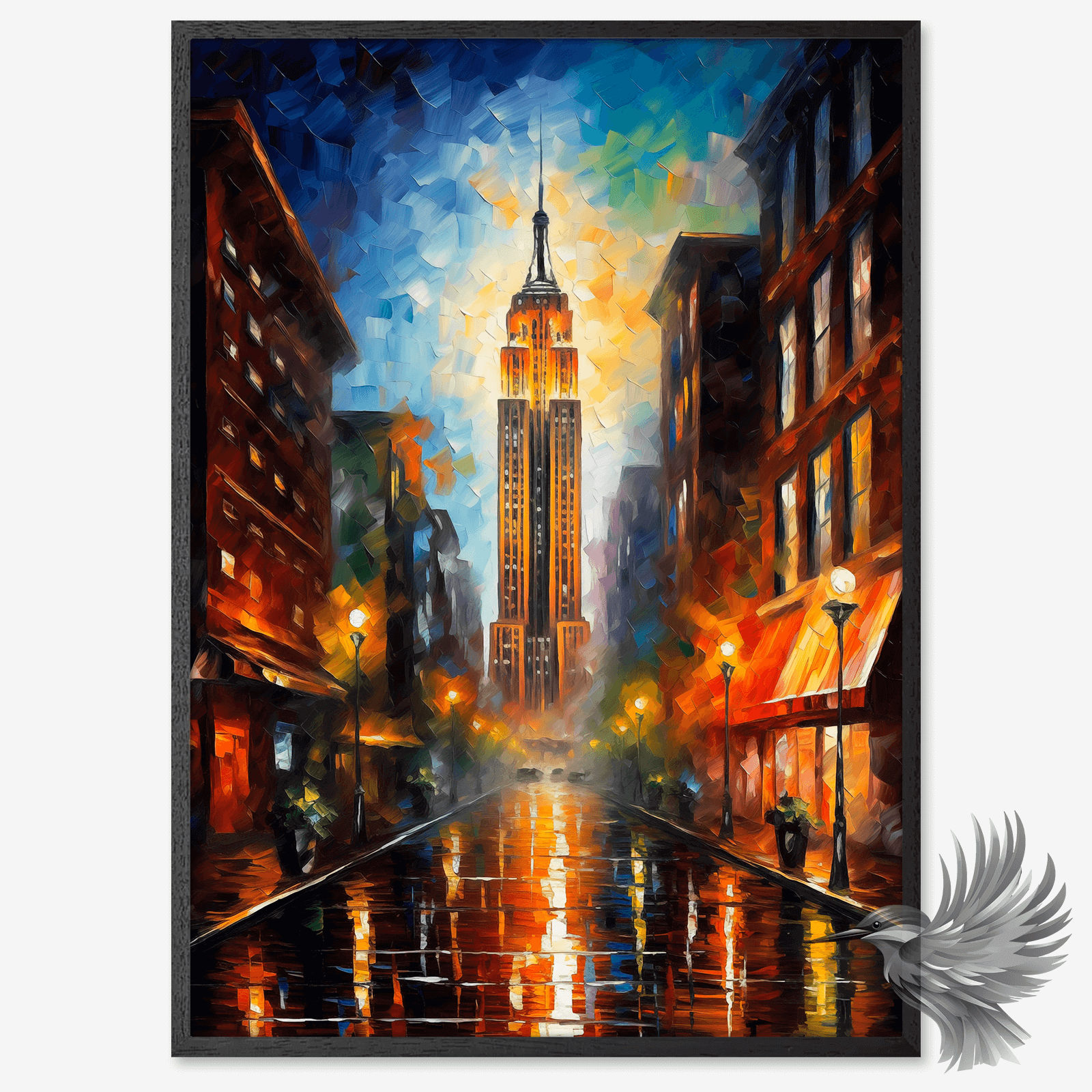 Empire state By Night luxus plakat