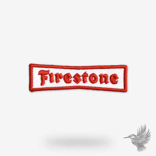 Firestone logo strygemærke broderi lapper