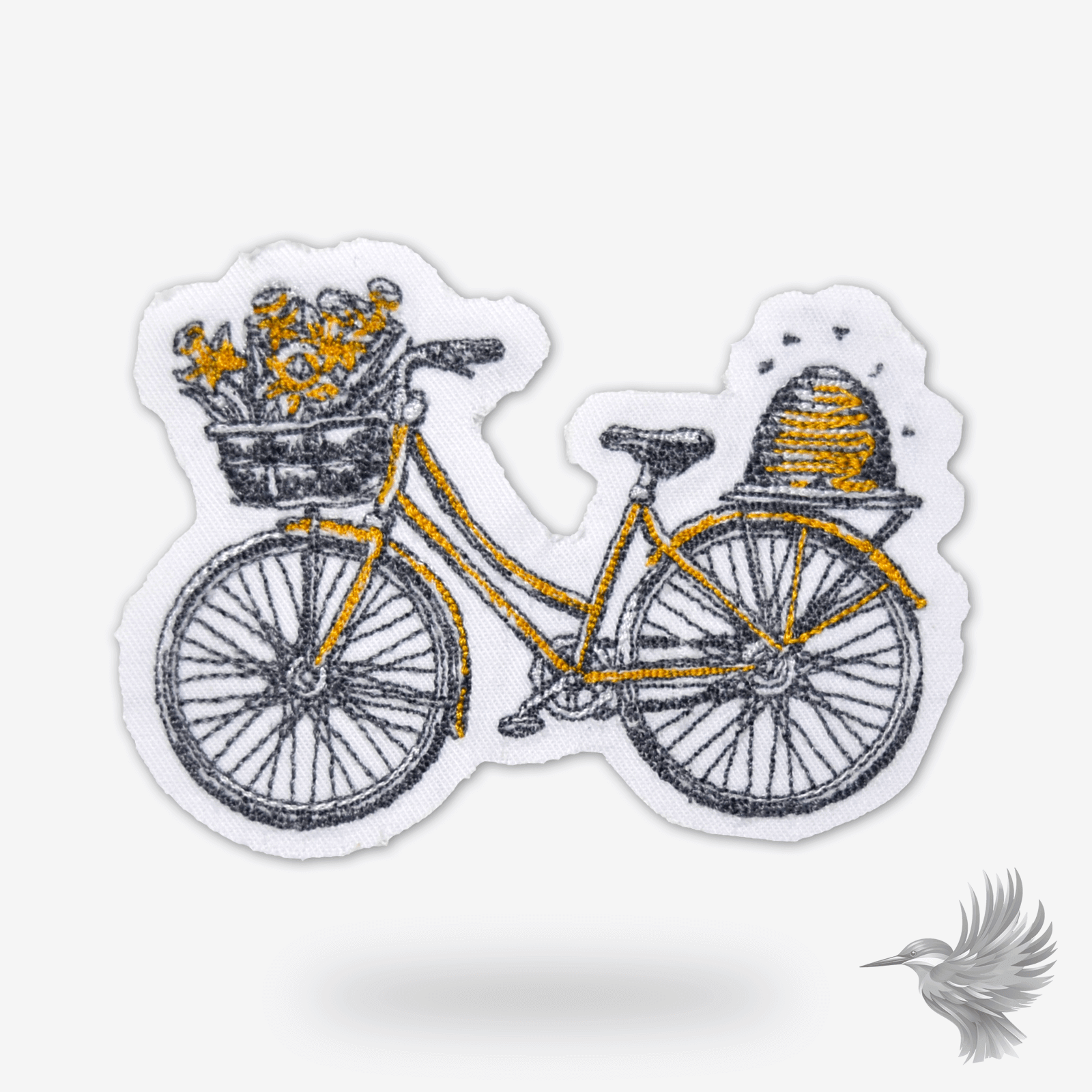 Gul Cykel Patch med Bikube