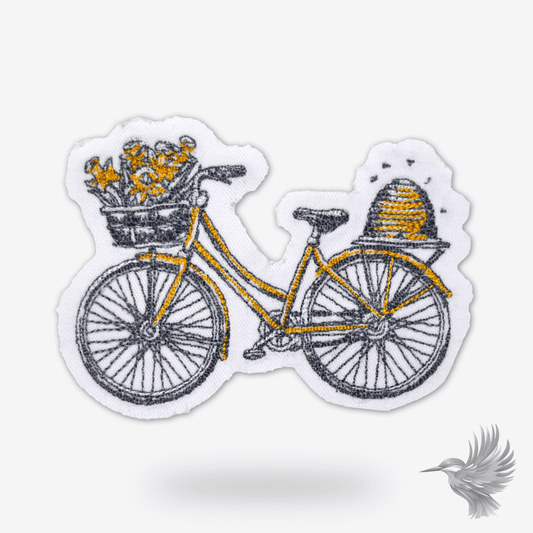 Gul Cykel Patch med Bikube
