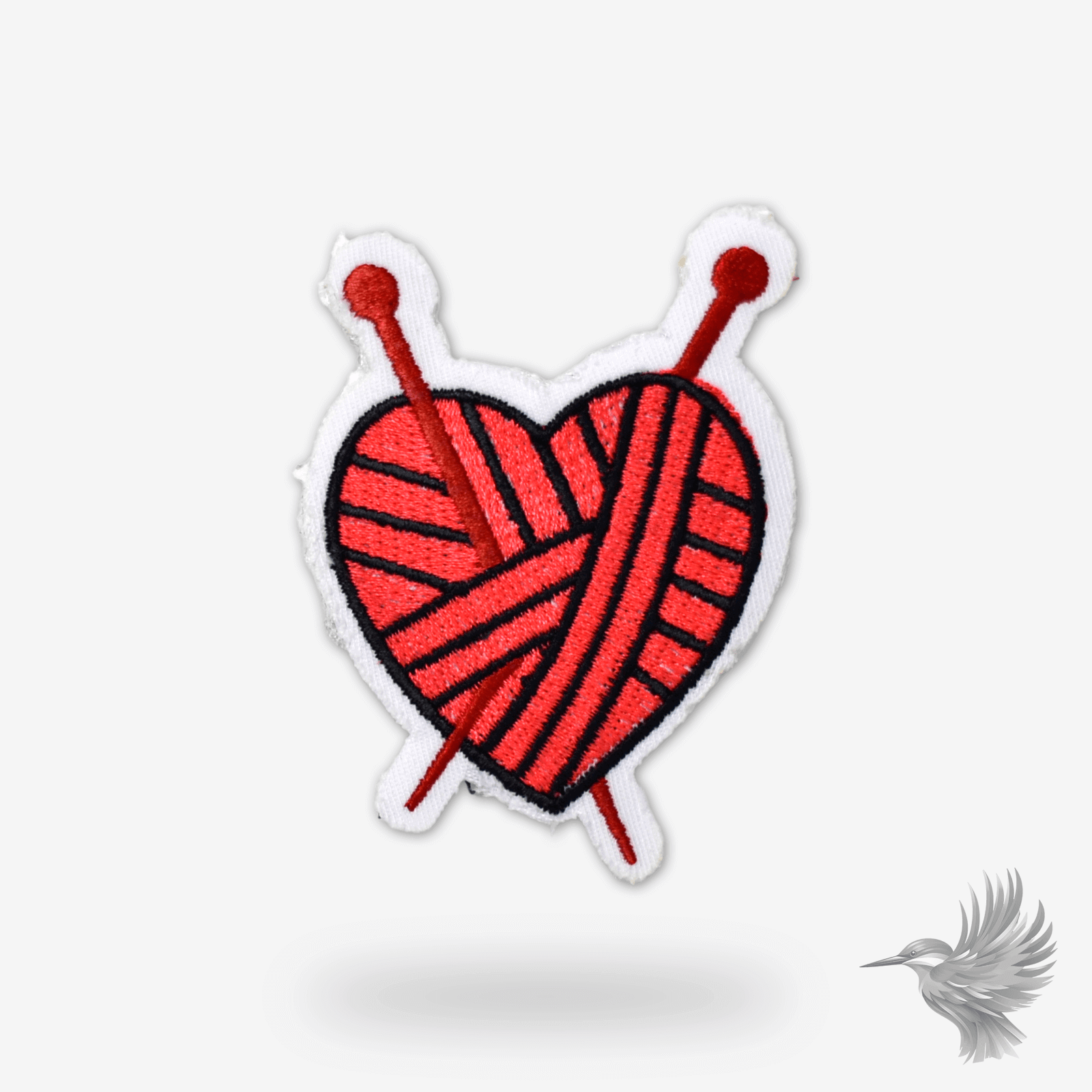 Hjerte Patch til Strikning - Strygemærker & Stofmærker
