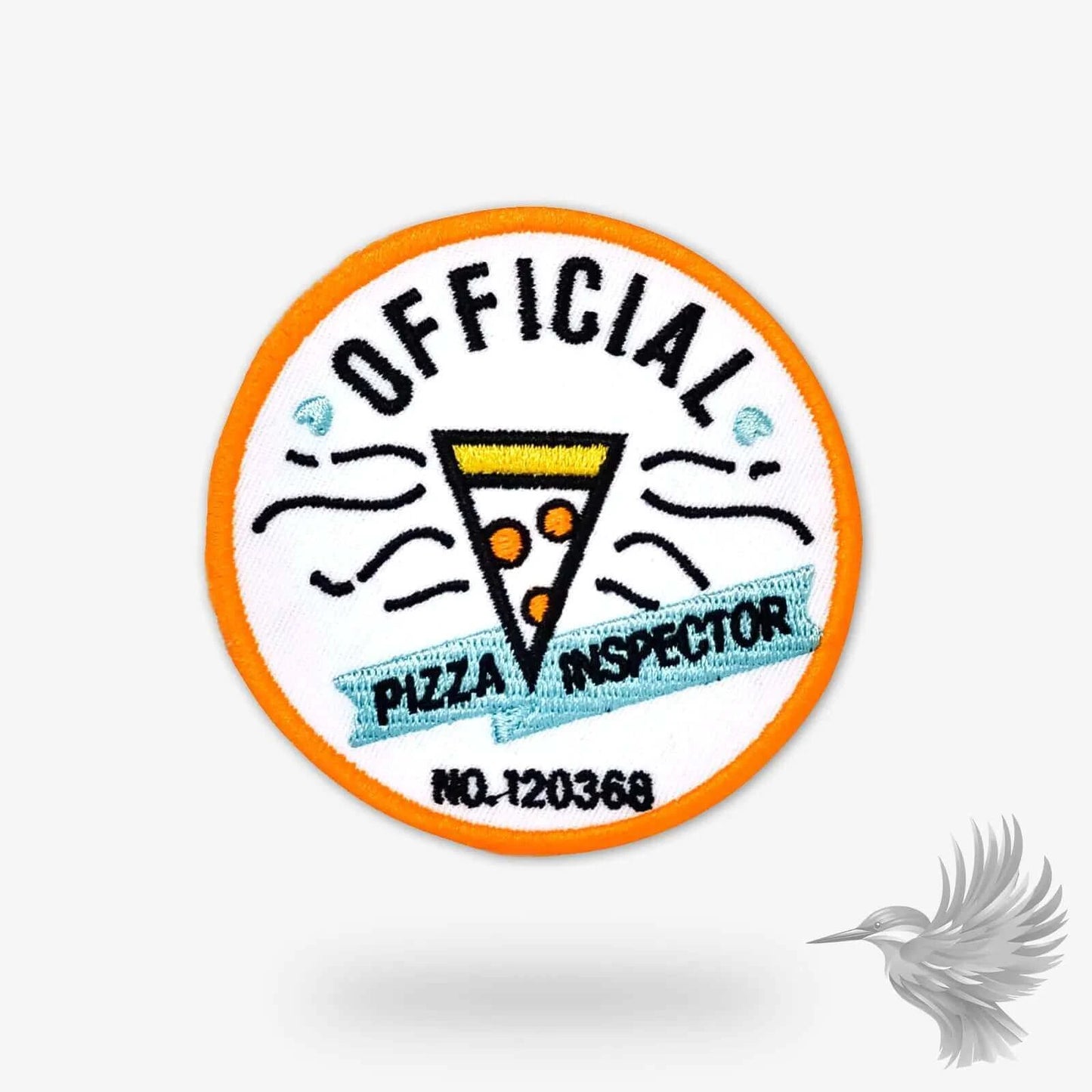 Pizza Inspector Patch – Sjovt & Farverigt Strygemærke