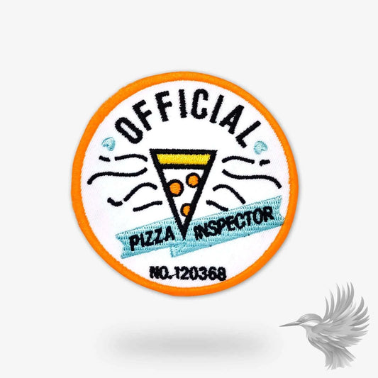 Pizza Inspector Patch – Sjovt & Farverigt Strygemærke