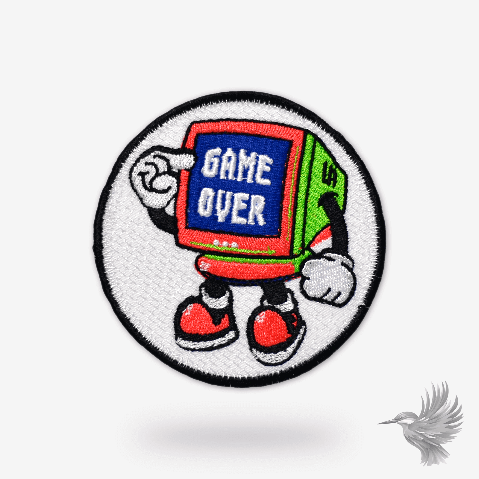 Retro “Game Over” Patch - Strygemærke til Gamer Stil