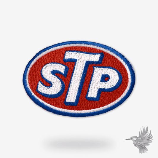 STP motorolie logo symærke broderimærke lapper