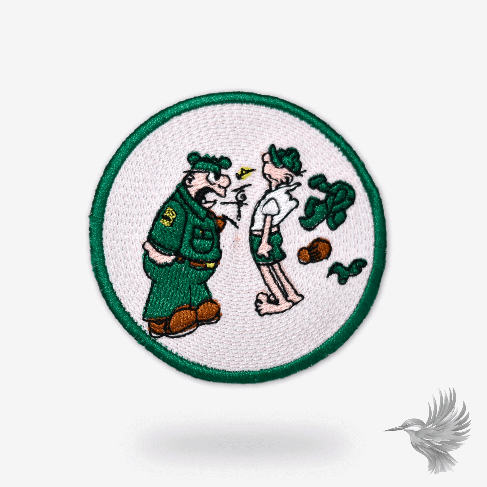 Sjanten Skælder Jens Fup ud broderimærke