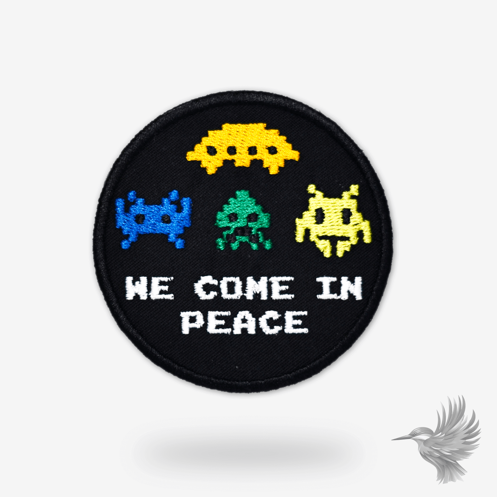 Space Invaders Patch - Retro Gaming Stofmærker og Strygemærker