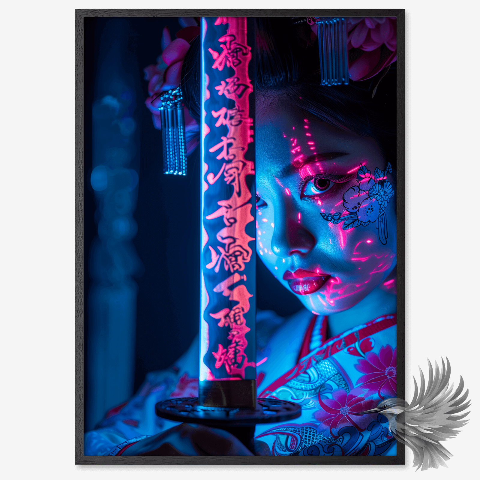 The Forces Of Colors farver i neon pink og blå