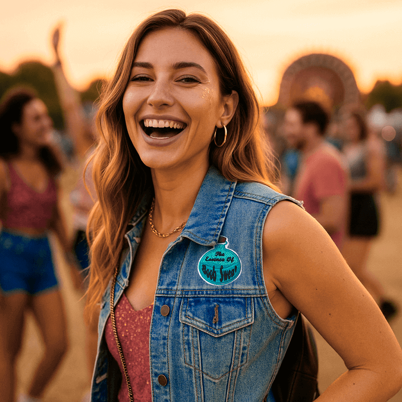 dame med boob strygemærke – sjovt broderet patch