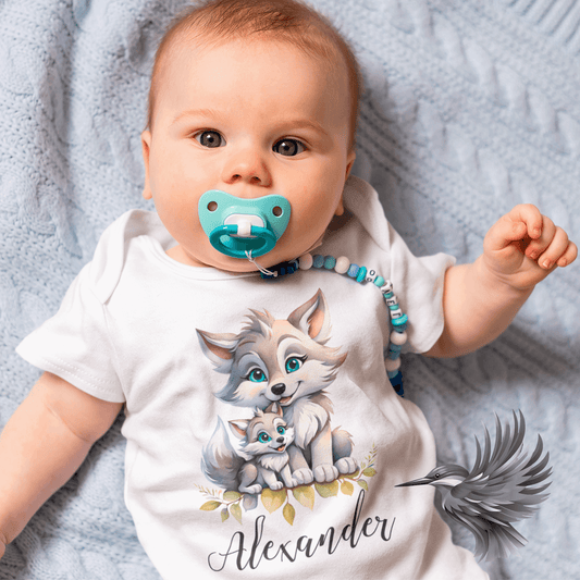 fødselsdag baby bodystocking med personligt navn