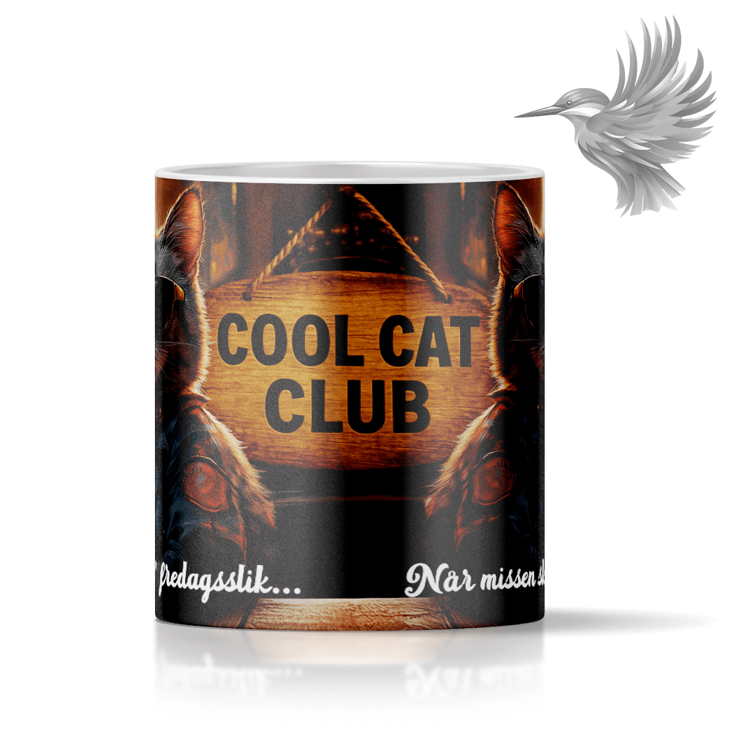 Sjovt og frækt Cool Cat Club krus