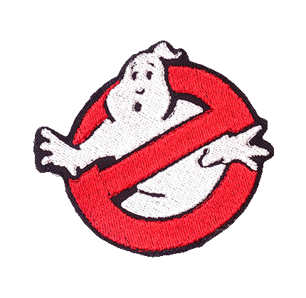 Fritlagt Ghostbusters-strygemærke fra Broderibixen