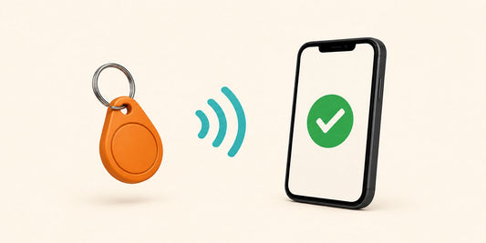 NFC-keyhanger sender et link til en smartphone