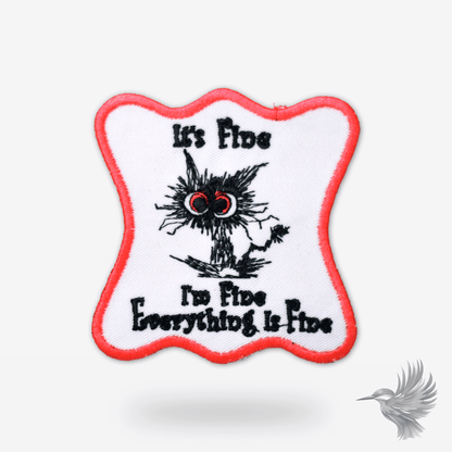 It’s Fine” Patch – Sjovt Design strygemærke
