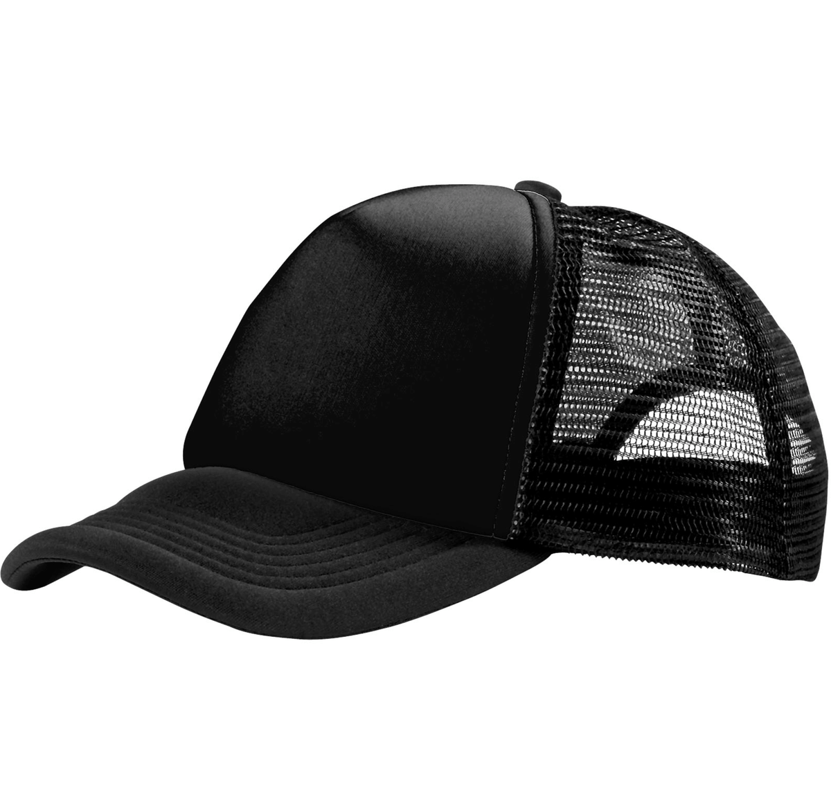 Kasket Cap med PU-læder lasergravering - lav din egen i sort farve