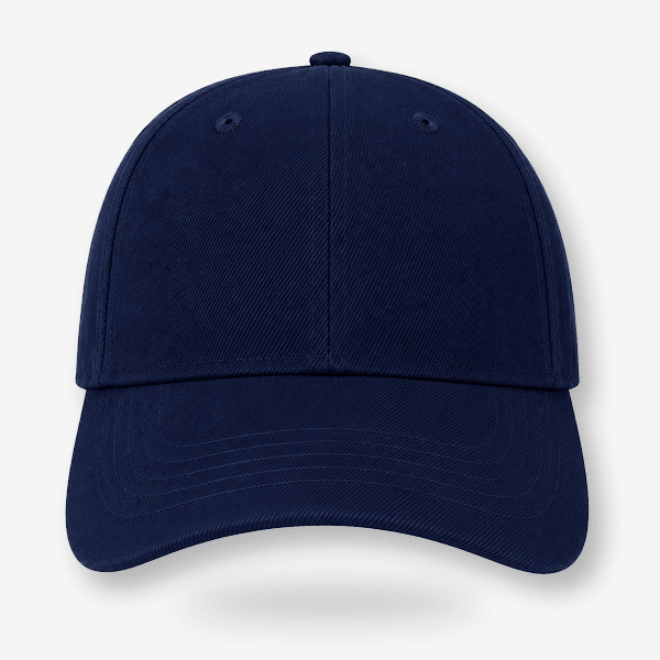 Navy Blue CAP Kasket med Egen Tekst og Broderi, stilfuld cap i mørkeblå med mulighed for broderi.
