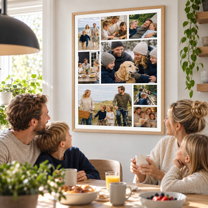 Personlig Fotoplakat med 8 Billeder
