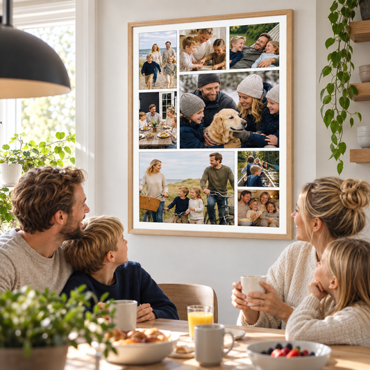 Personlig Fotoplakat med 8 Billeder