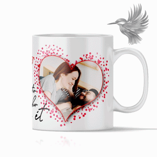 Personligt krus med billeder til Valentinsdag