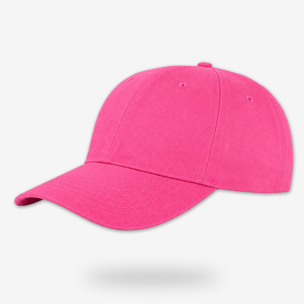 Pink CAP Kasket med Egen Tekst og Broderi - klassisk 6-panel kasket med justerbar pasform.