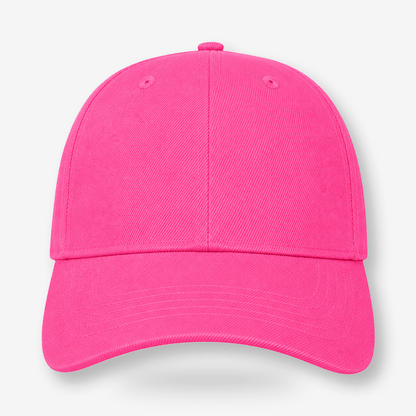 Pink CAP Kasket med Egen Tekst og Broderi - klassisk 6-panel kasket i pink farve.