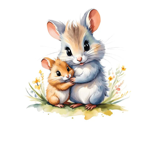 Hamstermotiv til personlig baby body med navn