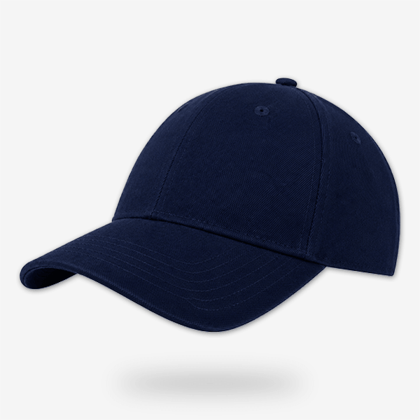 Navy Blue CAP Kasket med Egen Tekst og Broderi - stilren mørkeblå kasket med broderi mulighed.